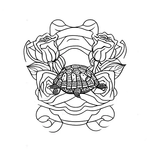 Roses On Turtle