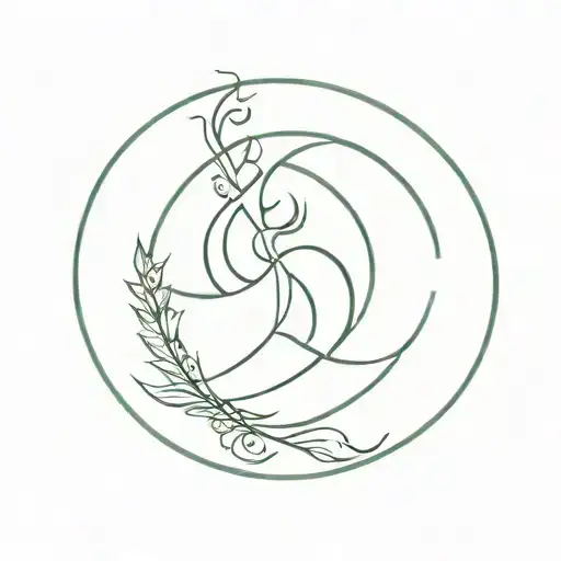 Gemini Virgo Symbol Combined