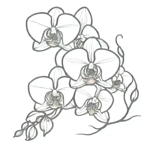 Orchid Flowers And Mom