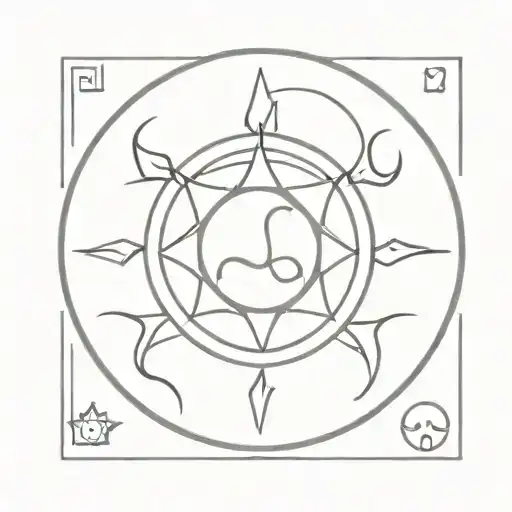 Cutie Mark Representing Something Fiery Leo Zodiac Sign Sun Solar