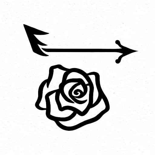 A Arrow With Rose