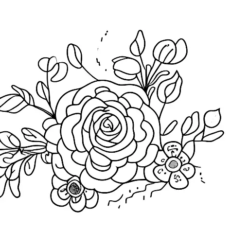 A Delicate Vine Of Flowers Growing Around A Book