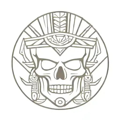 Aztec Skull Warrior