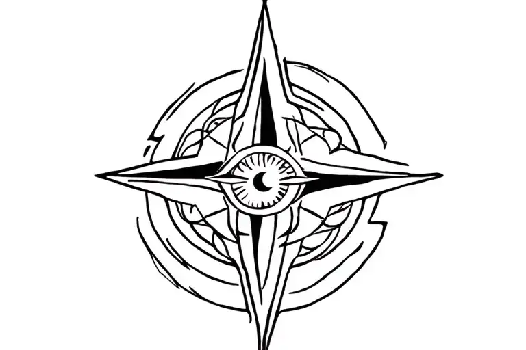 Nortic Compass Seeing Eye Celtic