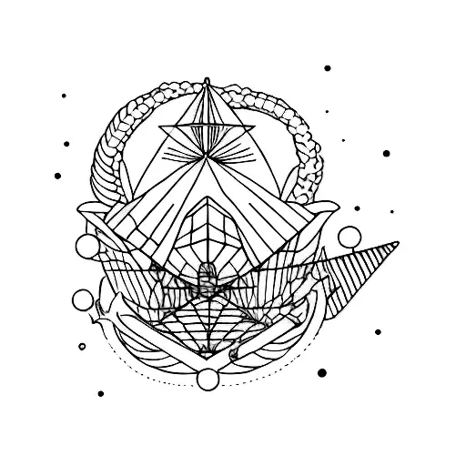 Minimalist Travel Tattoo With Van