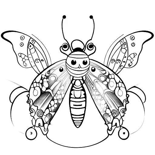 Top Half Ladybug Bottom Half Butterfly