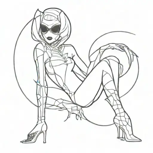 Spider Widow Legs With A Gun Body Shaped Like