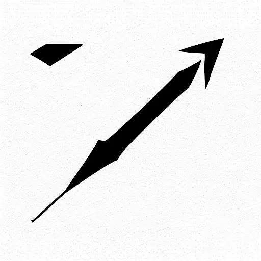 Minimalist Arrow With Rose