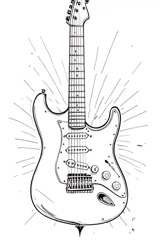 Straight Up And Down Deconstructed Electric Guitar