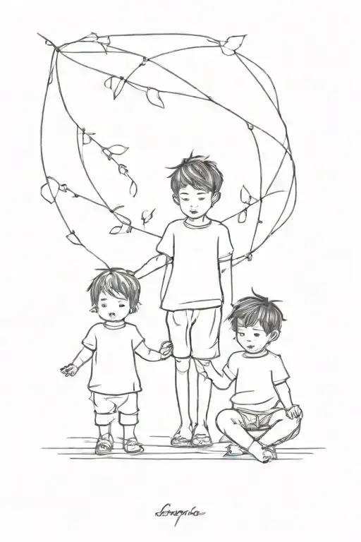 Children 2 Boys 1 Girl