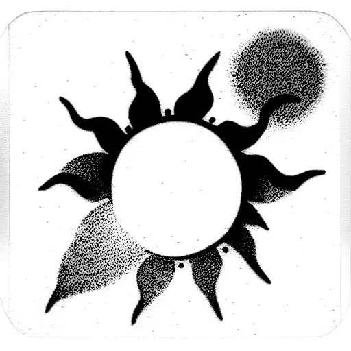 Polaroid With A Photo Of Sun Rise