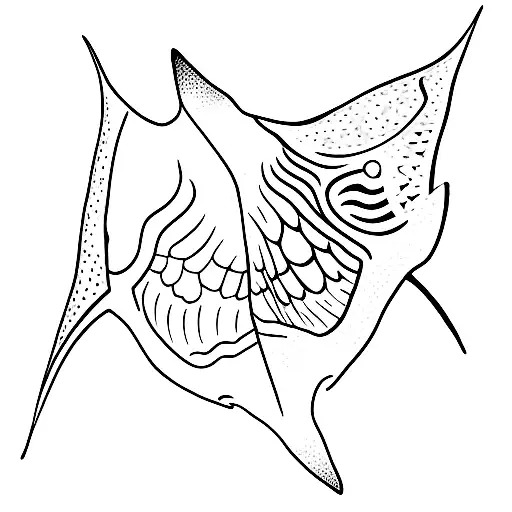 Fine Line Manta Ray