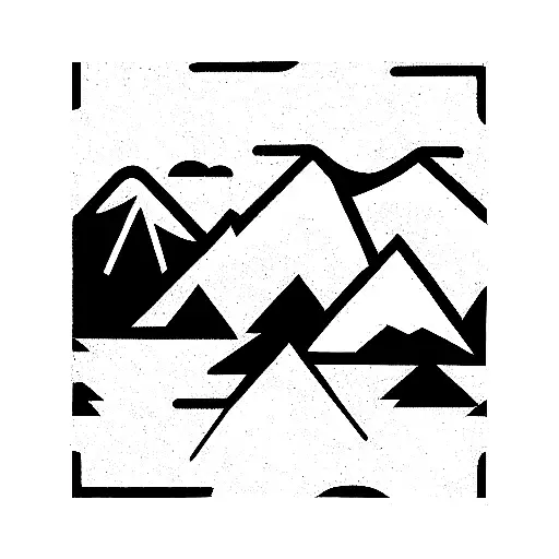 Mountain Scene And Running And Trail