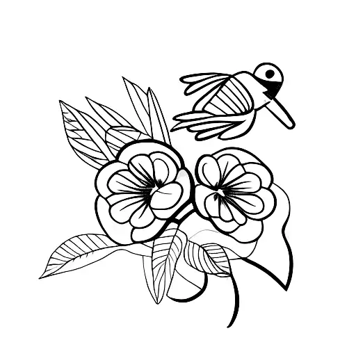 Jamaican Flower And Bird