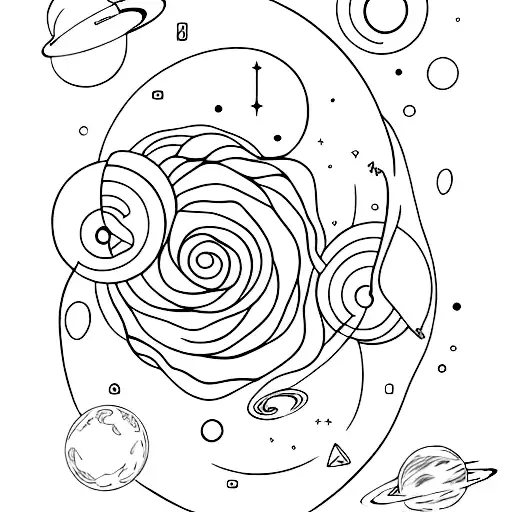 Minimalist Outerspace And Nature