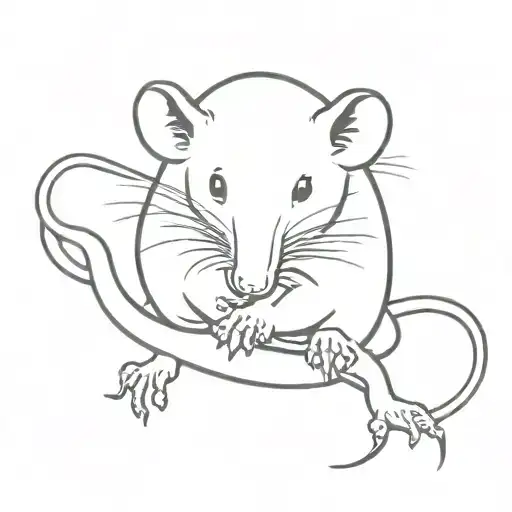 Basic Imagery Rat Around Knee Cap Surrounded