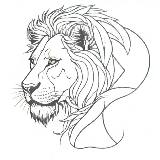 Mer Avec Lion Playing