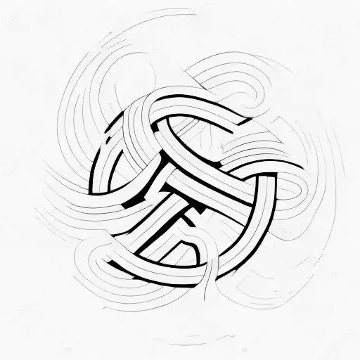 A Minimalist Design Of The Letters 'G' And 'S' Forming An Infinity Symbol