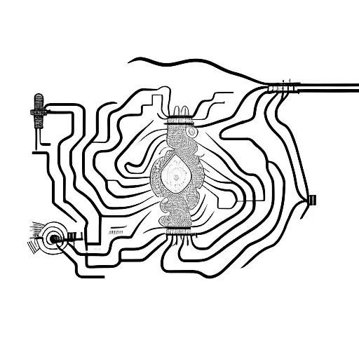 An Intricate Irrigation System Flowing Through A Forest