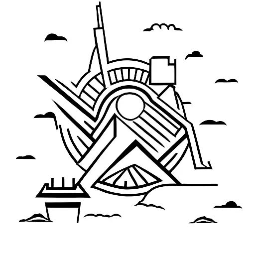 Chicago Skyline With A Runner Silhouette