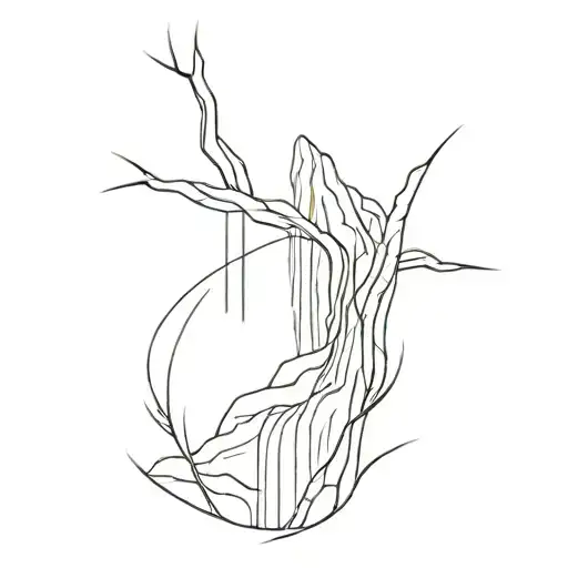 Crying Eyes Into A Waterfall Flowing