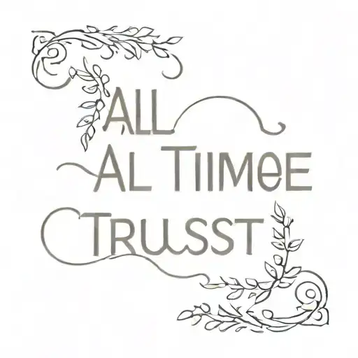 All Time Trust Quote Written