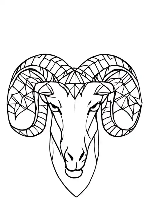 Aries Ram With Diamonds