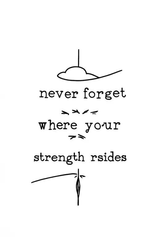 Never Forget Where Your Strength Resides