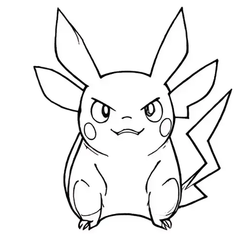 Prison Tattoo Style Of A Pokemon