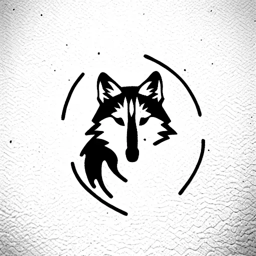 Sinple Beach With Wolf