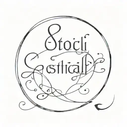 Incorporate A Stoic Quote In Latin Script With A Minimalist Design