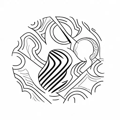 Small Simple Tattoo Showing Of Hourglass Using Lines On The Back Of The Palm