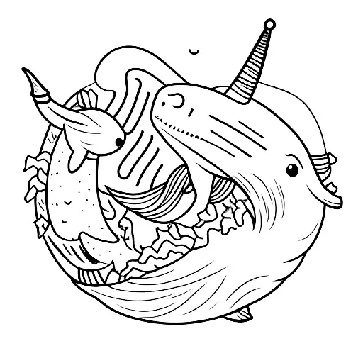 Narwhal And American Eagle Mix