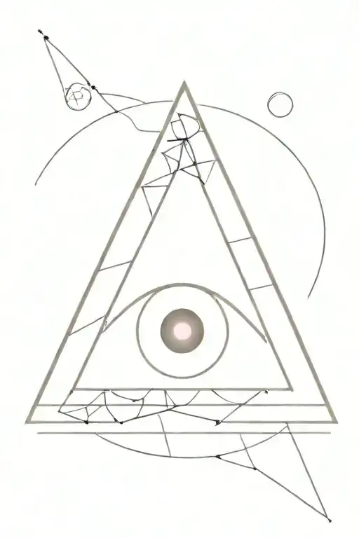 Evil Eye Inside Upside Dowb Pink Triangle