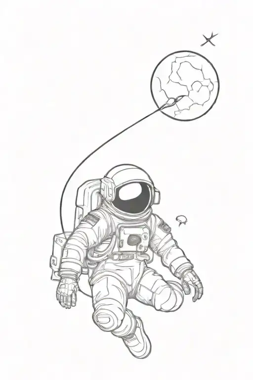 Space Man Falling