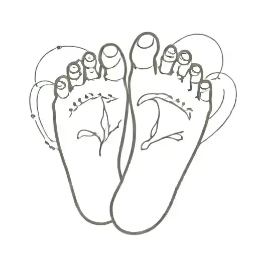 In Loving Memory Of Baby Feet