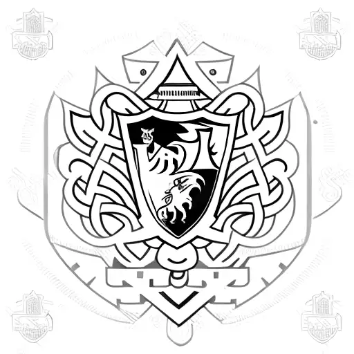 Everton Football Club Logo With Sword Going Through The Logo