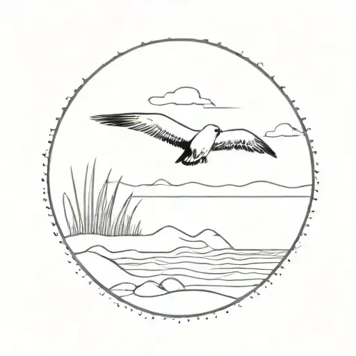 Postage Stamp That Embodies Beach No Birds