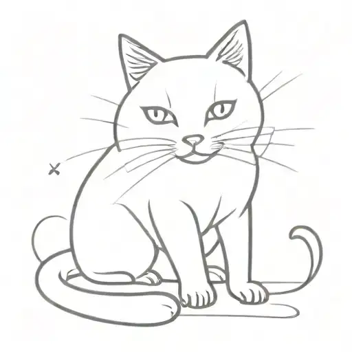 Black Cat Japanese Style