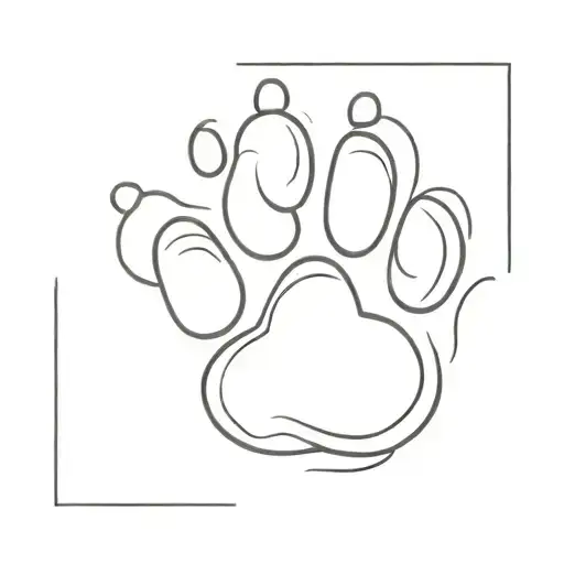 Dog Paw With Sentence