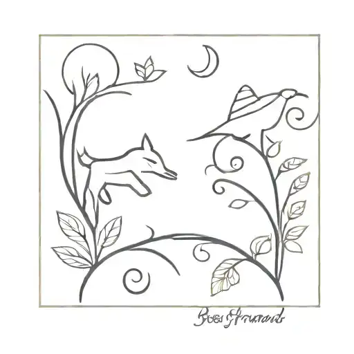 January And November Best Friend Tattoo Design