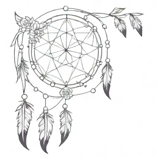 Gemini Symbol On A Dream Catcher