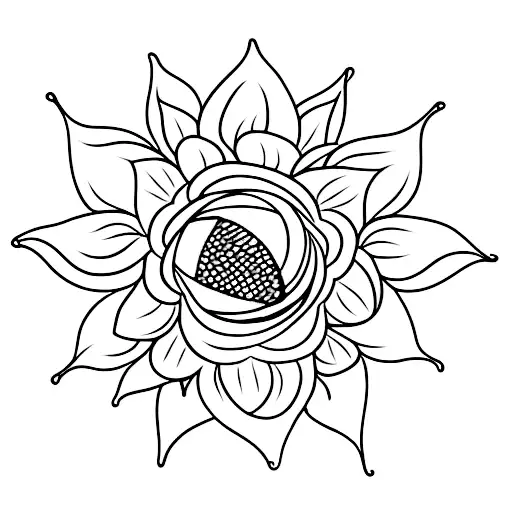 A Sunflower And Butterfly Intertwined In A Delicate Dance