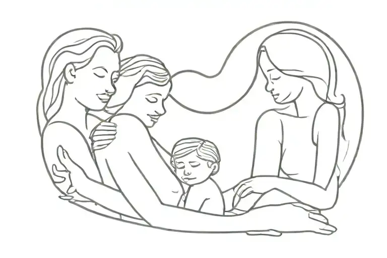 Viii Vii Mcmlxxi With Mom In The Middle Surrounded