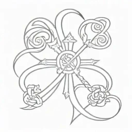 Chi Ro Catholic Tattoo Inspired Tattoo Design Featuring