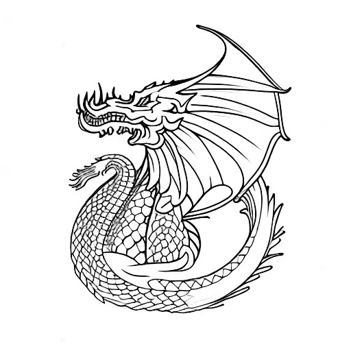 Millenium Falson With A Dragon