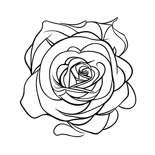 Face With Rose And Daisy