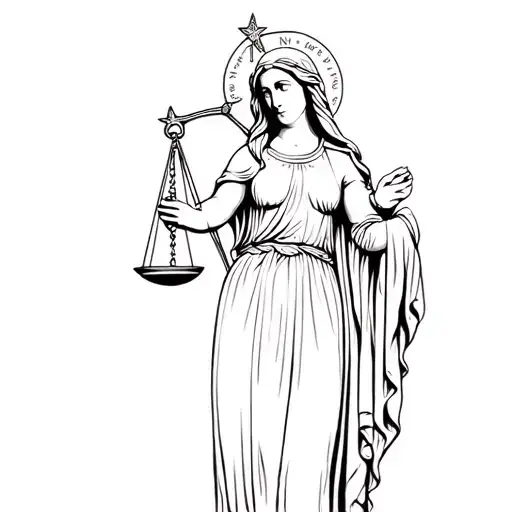 Lady Justice With Mama Mary