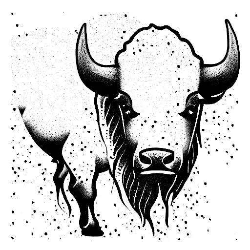 Buffalo In The Water