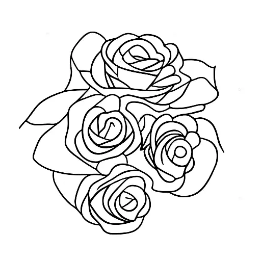 A Minimalistic Silhouette Of A Singer Holding A Guitar With Roses Falling Around